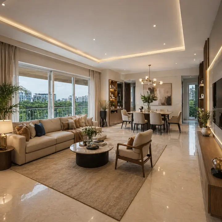 Prestige Highland Hideaway sample living room Prestige Highland Hideaway sample living room