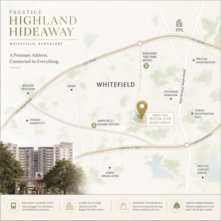 Prestige Highland Hideaway location map Prestige Highland Hideaway location map